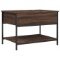 vidaXL Couchtisch Braun Eichen-Optik 70x50x50 cm Holzwerkstoff Metall vidaXL Couchtisch Braun Eichen-Optik 70x50x50 cm Holzwerkstoff Metall