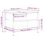 vidaXL Couchtisch Braun Eichen-Optik 70x50x50 cm Holzwerkstoff Metall vidaXL Couchtisch Braun Eichen-Optik 70x50x50 cm Holzwerkstoff Metall