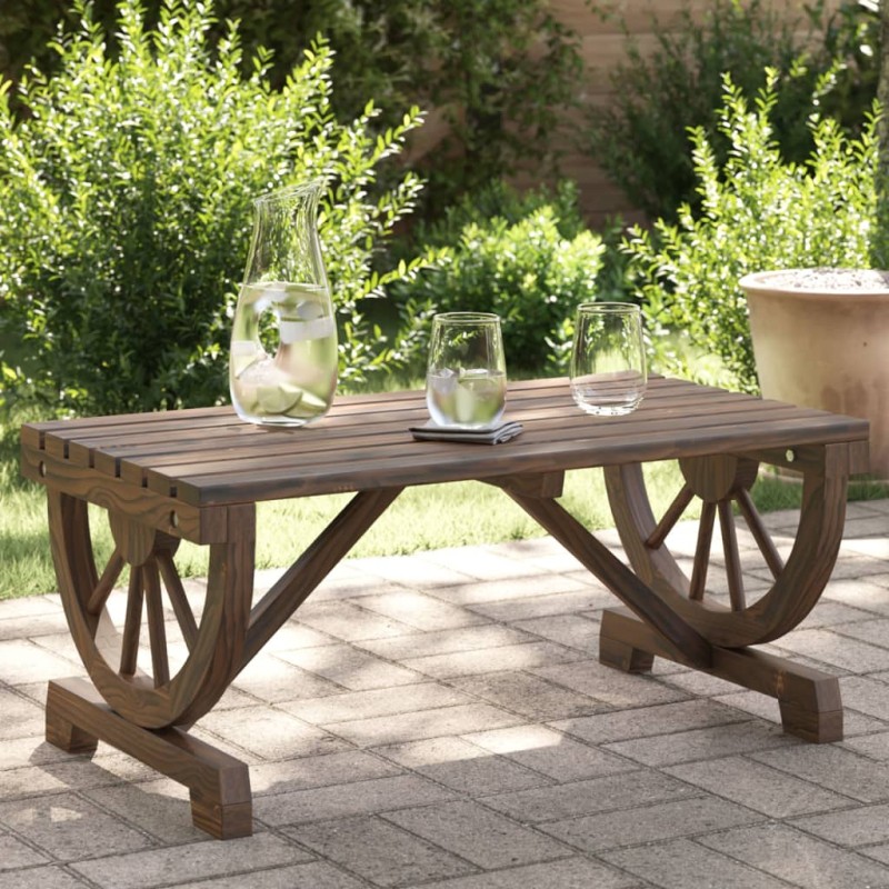 vidaXL Garten-Couchtisch 90x50x40 cm Massivholz Tanne vidaXL Garten-Couchtisch 90x50x40 cm Massivholz Tanne
