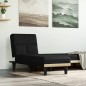 vidaXL Chaiselongue Schwarz Stoff vidaXL Chaiselongue Schwarz Stoff