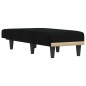 vidaXL Chaiselongue Schwarz Stoff vidaXL Chaiselongue Schwarz Stoff