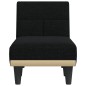 vidaXL Chaiselongue Schwarz Stoff vidaXL Chaiselongue Schwarz Stoff