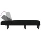vidaXL Chaiselongue Schwarz Stoff vidaXL Chaiselongue Schwarz Stoff