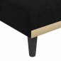 vidaXL Chaiselongue Schwarz Stoff vidaXL Chaiselongue Schwarz Stoff