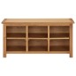 vidaXL Schuhregal 90x37x45 cm Eiche Massivholz vidaXL Schuhregal 90x37x45 cm Eiche Massivholz