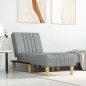 vidaXL Chaiselongue Hellgrau Stoff vidaXL Chaiselongue Hellgrau Stoff