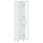 vidaXL Highboard Hochglanz-Weiß 34,5x34x180 cm Holzwerkstoff vidaXL Highboard Hochglanz-Weiß 34,5x34x180 cm Holzwerkstoff