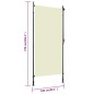 vidaXL Außenrollo 100 x 270 cm Creme vidaXL Außenrollo 100 x 270 cm Creme