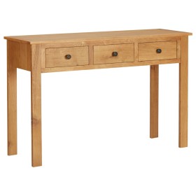 vidaXL Schminktisch 110x40x75 cm Massivholz Eiche