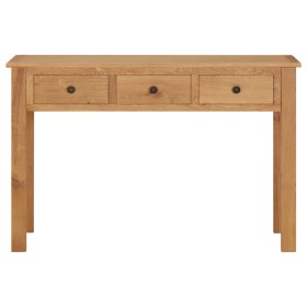 vidaXL Schminktisch 110x40x75 cm Massivholz Eiche