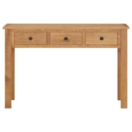 vidaXL Schminktisch 110x40x75 cm Massivholz Eiche
