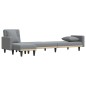 vidaXL Schlafsofa in L-Form Hellgrau 275x140x70 cm Stoff vidaXL Schlafsofa in L-Form Hellgrau 275x140x70 cm Stoff