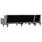 vidaXL Schlafsofa in L-Form Hellgrau 275x140x70 cm Stoff vidaXL Schlafsofa in L-Form Hellgrau 275x140x70 cm Stoff