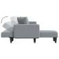 vidaXL Schlafsofa in L-Form Hellgrau 275x140x70 cm Stoff vidaXL Schlafsofa in L-Form Hellgrau 275x140x70 cm Stoff