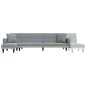 vidaXL Schlafsofa in L-Form Hellgrau 275x140x70 cm Stoff vidaXL Schlafsofa in L-Form Hellgrau 275x140x70 cm Stoff