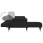 vidaXL Schlafsofa in L-Form Schwarz 271x140x70 cm Samt vidaXL Schlafsofa in L-Form Schwarz 271x140x70 cm Samt