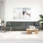 vidaXL Schlafsofa in L-Form Dunkelgrau 279x140x70 cm Stoff vidaXL Schlafsofa in L-Form Dunkelgrau 279x140x70 cm Stoff