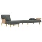 vidaXL Schlafsofa in L-Form Dunkelgrau 279x140x70 cm Stoff vidaXL Schlafsofa in L-Form Dunkelgrau 279x140x70 cm Stoff