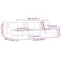 vidaXL Schlafsofa in L-Form Dunkelgrau 279x140x70 cm Stoff vidaXL Schlafsofa in L-Form Dunkelgrau 279x140x70 cm Stoff