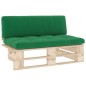 vidaXL Outdoor-Mittelsofa Paletten Imprägniertes Kiefernholz vidaXL Outdoor-Mittelsofa Paletten Imprägniertes Kiefernholz