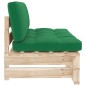 vidaXL Outdoor-Mittelsofa Paletten Imprägniertes Kiefernholz vidaXL Outdoor-Mittelsofa Paletten Imprägniertes Kiefernholz