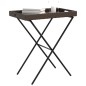 vidaXL Tabletttisch Klappbar Braun 65x40x75 cm Poly Rattan vidaXL Tabletttisch Klappbar Braun 65x40x75 cm Poly Rattan