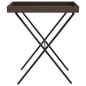 vidaXL Tabletttisch Klappbar Braun 65x40x75 cm Poly Rattan vidaXL Tabletttisch Klappbar Braun 65x40x75 cm Poly Rattan