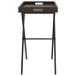 vidaXL Tabletttisch Klappbar Braun 65x40x75 cm Poly Rattan vidaXL Tabletttisch Klappbar Braun 65x40x75 cm Poly Rattan