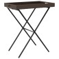 vidaXL Tabletttisch Klappbar Braun 65x40x75 cm Poly Rattan vidaXL Tabletttisch Klappbar Braun 65x40x75 cm Poly Rattan