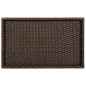 vidaXL Tabletttisch Klappbar Braun 65x40x75 cm Poly Rattan vidaXL Tabletttisch Klappbar Braun 65x40x75 cm Poly Rattan