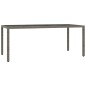 vidaXL 7-tlg. Garten-Essgruppe mit Kissen Grau Poly Rattan vidaXL 7-tlg. Garten-Essgruppe mit Kissen Grau Poly Rattan