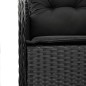 vidaXL 5-tlg. Garten-Essgruppe mit Kissen Schwarz Poly Rattan vidaXL 5-tlg. Garten-Essgruppe mit Kissen Schwarz Poly Rattan