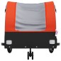 vidaXL Fahrradanhänger Schwarz und Orange 30 kg Eisen vidaXL Fahrradanhänger Schwarz und Orange 30 kg Eisen
