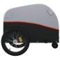 vidaXL Fahrradanhänger Schwarz und Orange 30 kg Eisen vidaXL Fahrradanhänger Schwarz und Orange 30 kg Eisen