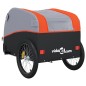 vidaXL Fahrradanhänger Schwarz und Orange 30 kg Eisen vidaXL Fahrradanhänger Schwarz und Orange 30 kg Eisen