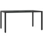 vidaXL 7-tlg. Garten-Essgruppe mit Kissen Schwarz Poly Rattan vidaXL 7-tlg. Garten-Essgruppe mit Kissen Schwarz Poly Rattan