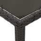 vidaXL 7-tlg. Garten-Essgruppe mit Kissen Schwarz Poly Rattan vidaXL 7-tlg. Garten-Essgruppe mit Kissen Schwarz Poly Rattan