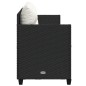 vidaXL Sonnenliege mit Kissen Schwarz Poly Rattan vidaXL Sonnenliege mit Kissen Schwarz Poly Rattan