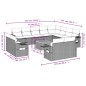 vidaXL 13-tlg. Garten-Sofagarnitur mit Kissen Schwarz Poly Rattan vidaXL 13-tlg. Garten-Sofagarnitur mit Kissen Schwarz Poly Rattan