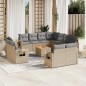 vidaXL 12-tlg. Garten-Sofagarnitur mit Kissen Beige Poly Rattan vidaXL 12-tlg. Garten-Sofagarnitur mit Kissen Beige Poly Rattan