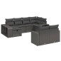 vidaXL 10-tlg. Garten-Sofagarnitur mit Kissen Schwarz Poly Rattan vidaXL 10-tlg. Garten-Sofagarnitur mit Kissen Schwarz Poly Rattan