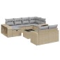 vidaXL 11-tlg. Garten-Sofagarnitur mit Kissen Beige Poly Rattan vidaXL 11-tlg. Garten-Sofagarnitur mit Kissen Beige Poly Rattan