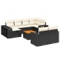 vidaXL 11-tlg. Garten-Sofagarnitur mit Kissen Schwarz Poly Rattan vidaXL 11-tlg. Garten-Sofagarnitur mit Kissen Schwarz Poly Rattan