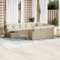 vidaXL 11-tlg. Garten-Sofagarnitur mit Kissen Beige Poly Rattan vidaXL 11-tlg. Garten-Sofagarnitur mit Kissen Beige Poly Rattan