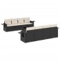 vidaXL 9-tlg. Garten-Sofagarnitur mit Kissen Schwarz Poly Rattan vidaXL 9-tlg. Garten-Sofagarnitur mit Kissen Schwarz Poly Rattan