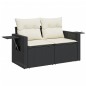 vidaXL 9-tlg. Garten-Sofagarnitur mit Kissen Schwarz Poly Rattan vidaXL 9-tlg. Garten-Sofagarnitur mit Kissen Schwarz Poly Rattan