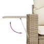 vidaXL 5-tlg. Garten-Sofagarnitur mit Kissen Beige Poly Rattan vidaXL 5-tlg. Garten-Sofagarnitur mit Kissen Beige Poly Rattan
