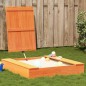 vidaXL Sandkasten mit Deckel Wachsbraun 111x111x19,5 cm Kiefernholz vidaXL Sandkasten mit Deckel Wachsbraun 111x111x19,5 cm Kiefernholz