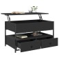 vidaXL Couchtisch Schwarz 85x50x50 cm Holzwerkstoff und Metall vidaXL Couchtisch Schwarz 85x50x50 cm Holzwerkstoff und Metall