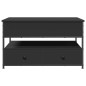 vidaXL Couchtisch Schwarz 85x50x50 cm Holzwerkstoff und Metall vidaXL Couchtisch Schwarz 85x50x50 cm Holzwerkstoff und Metall